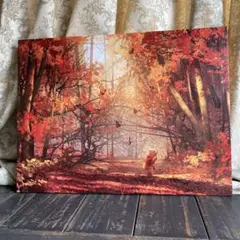 ステファン　マーチンエアー　くまのプーさん　紅葉　額装品 ステファン・マーチンエアー くまのプーさん 紅葉 ディズニー