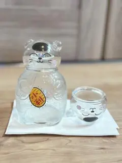 猫の徳利とおちょこセット