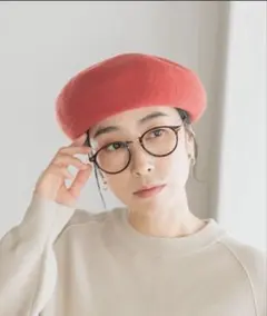 ⭐︎studio CLIP 赤 アラエルウール　ベレー帽