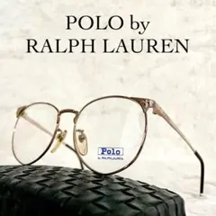 デッドストック　POLO by RALPH LAUREN　メガネ　ゴールド