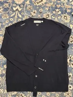 ANYA HINDMARCH ネイビー カーディガン Lサイズ