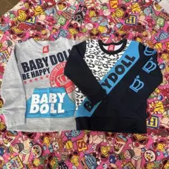ベビードール☆トレーナー２枚セット