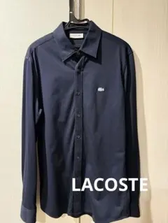 美品 LACOSTE ラコステ 長袖シャツ サイズ3 ネイビー