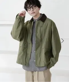 RAGEBLUE　襟コーデュロイ/ハンティングブルゾン