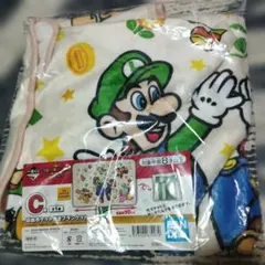 一番くじ　スーパーマリオ C賞 ブランケット　巾着付き