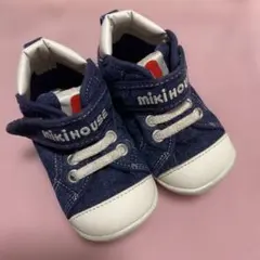 ミキハウス　ベビーシューズ　デニム