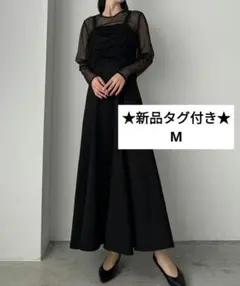pourvous スリットスリーブジレ付きワンピース 4L - メルカリ