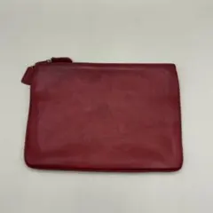 Rare✨️Old Coach Leather Charm Red Pouch