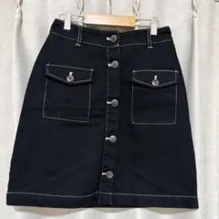 LOWRYS FARM ミニスカート 黒 ブラックのサムネイル
