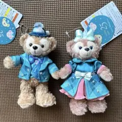 TDS25周年スパークリングジュビリー　ダッフィー＆シェリーメイぬいぐるみバッジ
