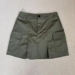 GU オリーブグリーン ミニスカート
