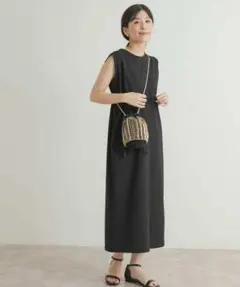 アーバンリサーチドアーズ USAコットンノースリーブカットワンピース