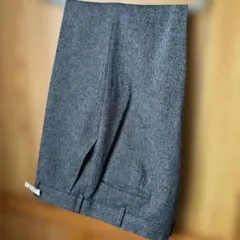 グレー ヘリンボーン スラックス