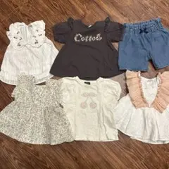 キッズ服 6点セット 100cm プティマイン　バースデイ