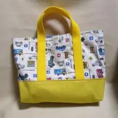 車柄 　小さいトートバッグ ハンドメイド