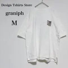 グラニフ フォトプリント半袖Tシャツ 木目 鳥 綿100% カジュアル【M】