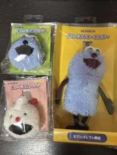 セブンイレブンコラボ　パペットスンスンキーホルダー　ぬいぐるみバッチ