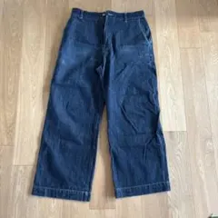 WYM ダークデニム ワイドパンツ