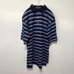 ▪️POLO GOLF ラルフローレン　半袖ポロシャツ　ボーダー柄　襟に刺繍のサムネイル