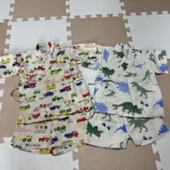 甚平 車　恐竜デザイン 80cm