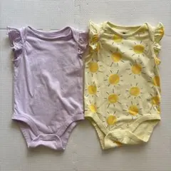 《まとめ売り 2枚セット》 フリルロンパース 70cm 80cm