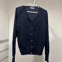 Te chichi 長袖カーディガン ネイビー