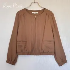 Rope Picnic ロペピクニック ノーカラー ジップアップ ブルゾン 38