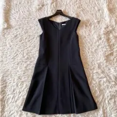 美品✨ フォクシーニューヨーク プリーツ ドレス マットストレッチグログランのサムネイル