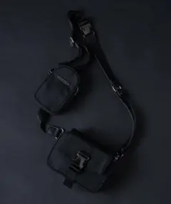 【完売品】ADRER リンキングナイロンショルダーバッグ　ブラック