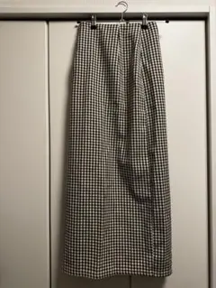 EMODA チェック柄ロングタイトスカート