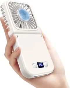 【超多機能】6in1 ハンディファン 冷却機能 Type-C急速充電 卓上 首掛