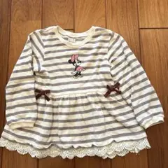 petit main ミニーマウス 長袖カットソー 110