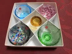 津軽びいどろ 五様ミニグラスセット 5客 FS-49573 日本製 箱・説明書付のサムネイル