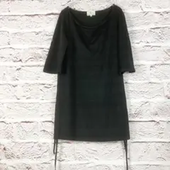 r308 KUMIKYOKU ブラック ドレープネック チュニック M〜L