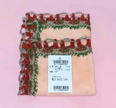 近沢レース　シーズンタオルハンカチ　ナポリタン　サーモンピンク