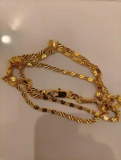 ゴールド 18K チェーンネックレス 約60cm
