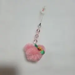 Disney Store ミッキー ポンポン ストラップ ピンクのサムネイル