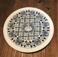 美品　其泉窯　プレート　牡丹　染付　絵柄が可愛い　和にも洋にも合います　盛り皿