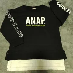 ANAP KIDS トレーナー ブラック S