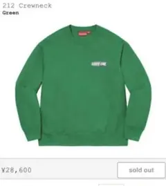 Supreme 212 Crewneck Green サイズM トレーナー 長袖のサムネイル