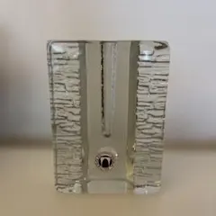西ドイツ Walther 60s ガラスブロック一 輪挿し 花器