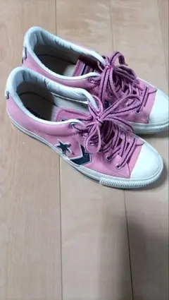 ☆コンバース　美品　ソール減り少ない　ピンク　JP23cm　送料込☆