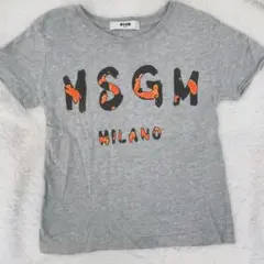 MSGM KIDS ロゴプリント Tシャツ グレー4T 100cmのサムネイル