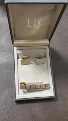 ダンヒル dunhill ネクタイピン カフスセット 箱付き