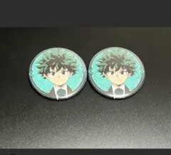 ヒロアカ　緑谷出久 缶バッジ　2個セット