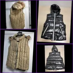 季節到来！★ダウンベストまとめて★黒&ベージュ★未使用