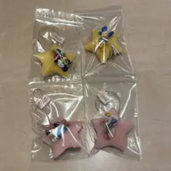 ミッキー・ミニー ・ドナルド・デイジー星型ストラップ 4個セット