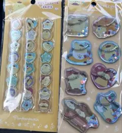 ポムポムプリン　ウォーターシール　おはじきシール