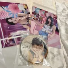 twice モモ 2021 シーグリ 缶バッジ　once day ラントレ