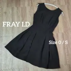 Sサイズ【FRAY I.D】ノースリーブ　ワンピース　BLACK　美品